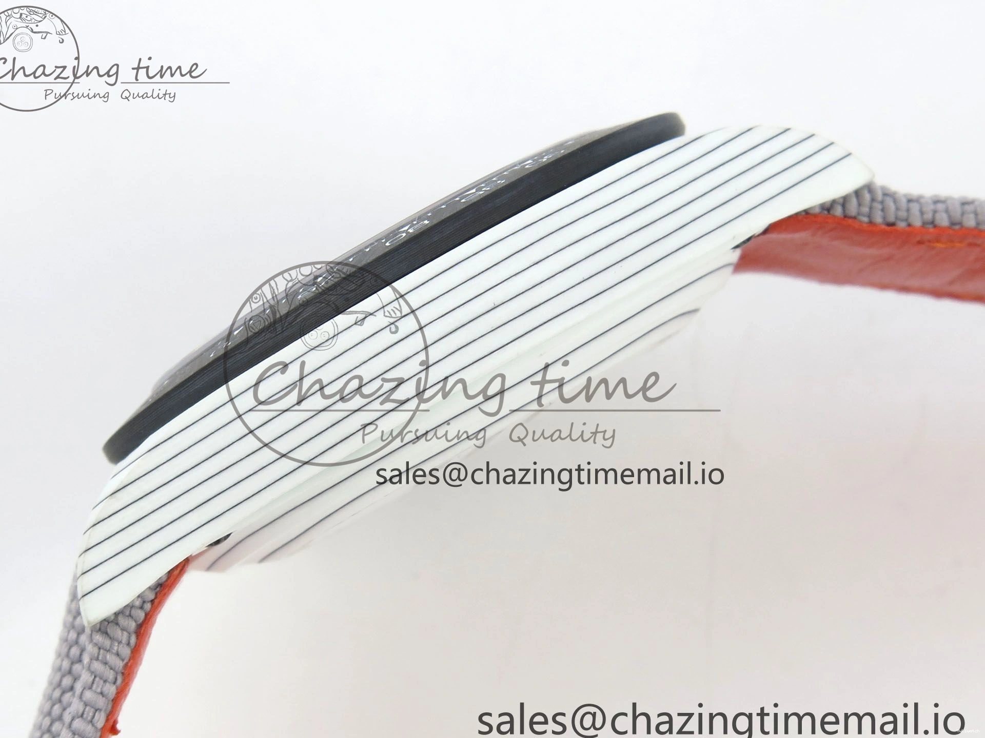 Grey Carbon Edition DIW on and White A7750 Nylon Case Daytona Strap Dial Bezel Green DIWF 0403